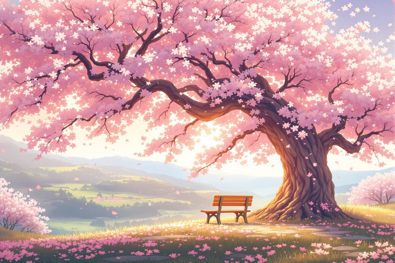 AI漫改短剧作品 - 樱花树下的约定