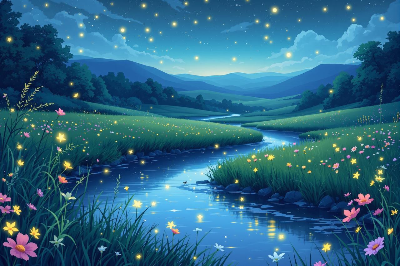 AI漫改短剧作品 - 夏夜的萤火虫