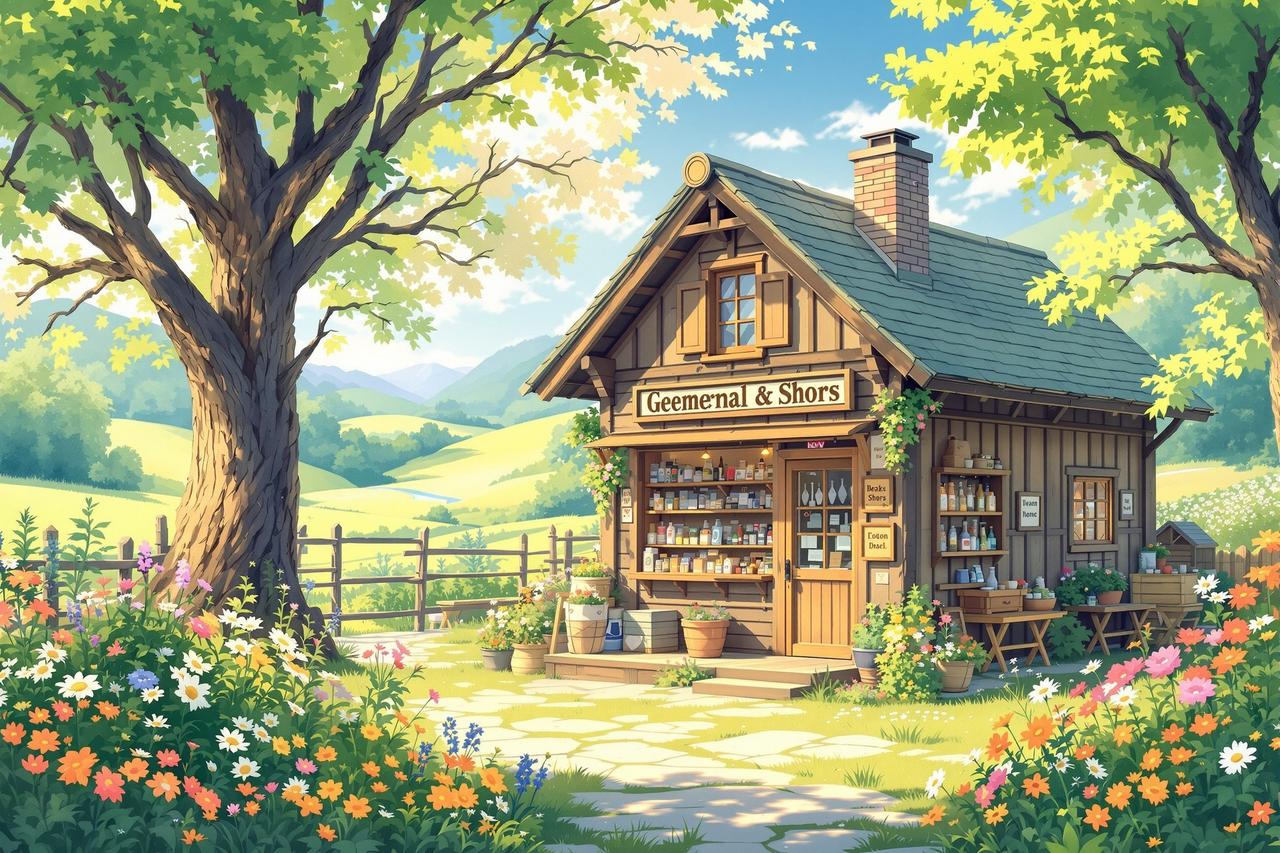 AI漫改短剧作品 - 山间小店的四季